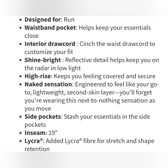 Lululemon Fast & Free Crop II Nulux Leggings 19" Inseam Starlight Black - Picture 3 of 9